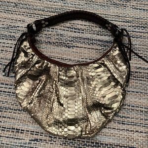 Pauric Sweeney Gold Snakeskin Bag! It's FAB U LOUS!